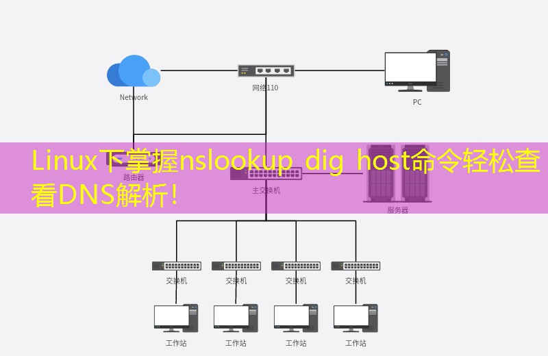Linux下掌握nslookup dig host命令轻松查看DNS解析！